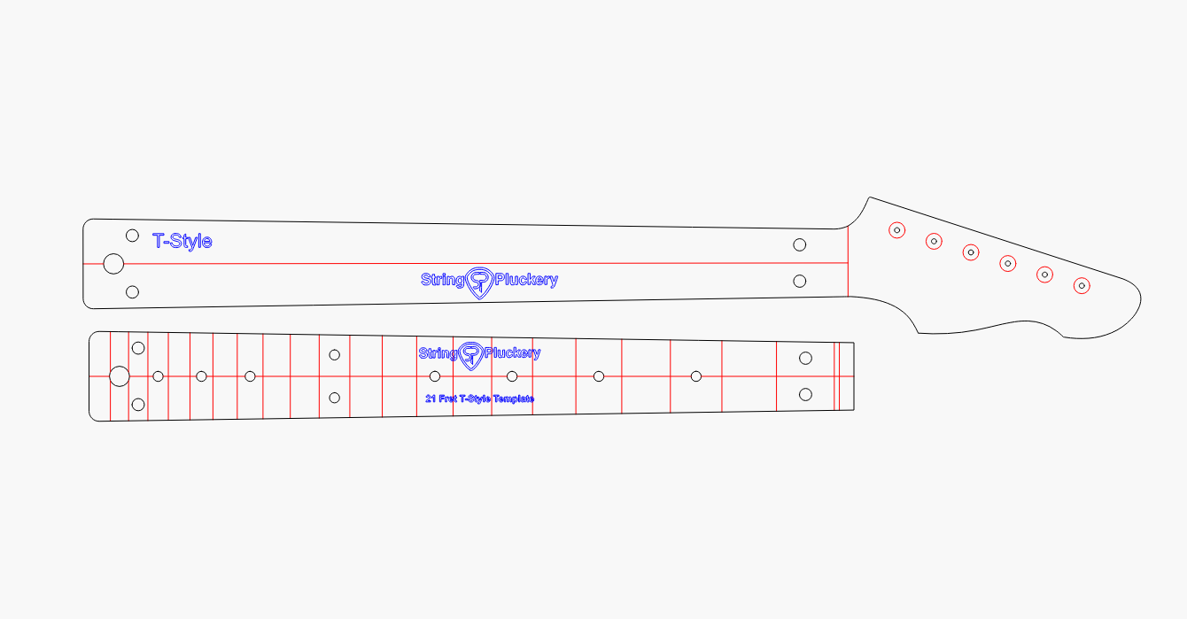 T-Style Neck & Fretboard Routing Template System
