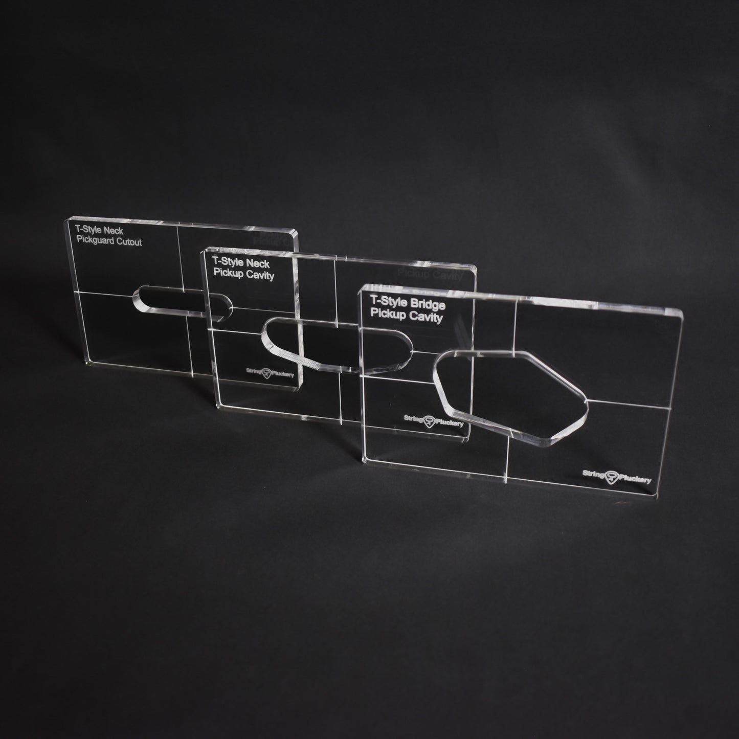 Guitar Pickup Routing Template Set (3 Templates)