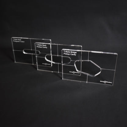 Guitar Pickup Routing Template Set (3 Templates)