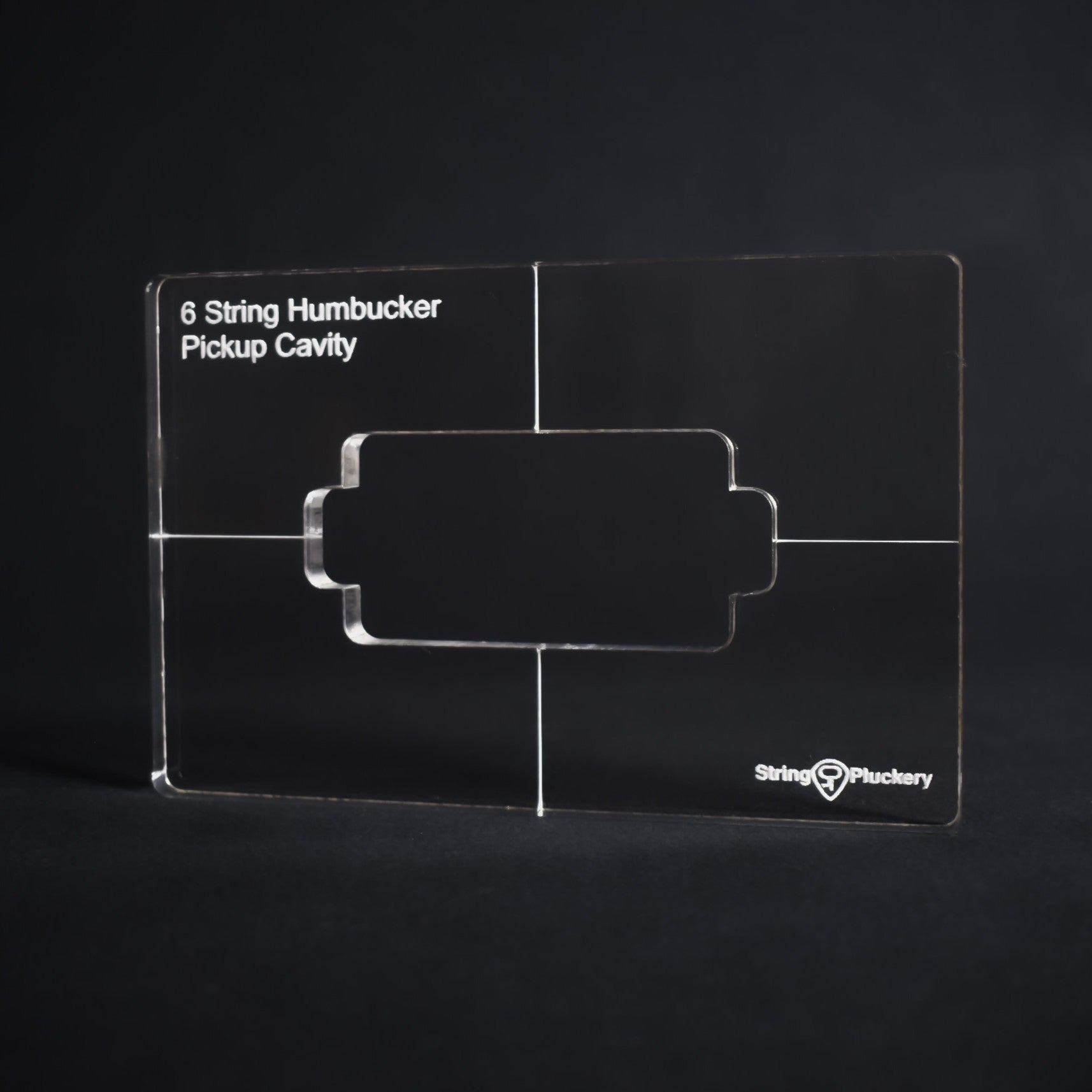 6 String Guitar Humbucker Routing Template | String Pluckery