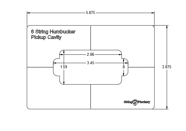 Guitar Pickup Routing Template Set (3 Templates)
