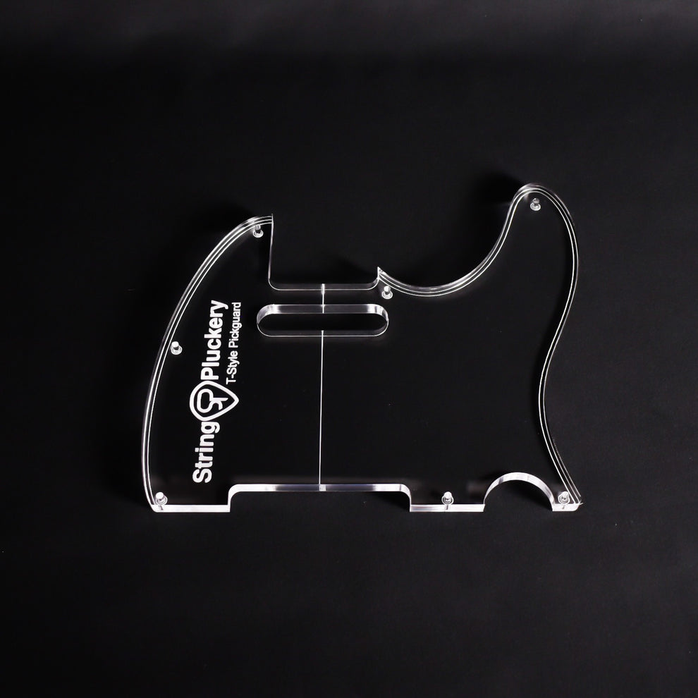 T-Style Pickguard Acrylic Routing Template – String Pluckery