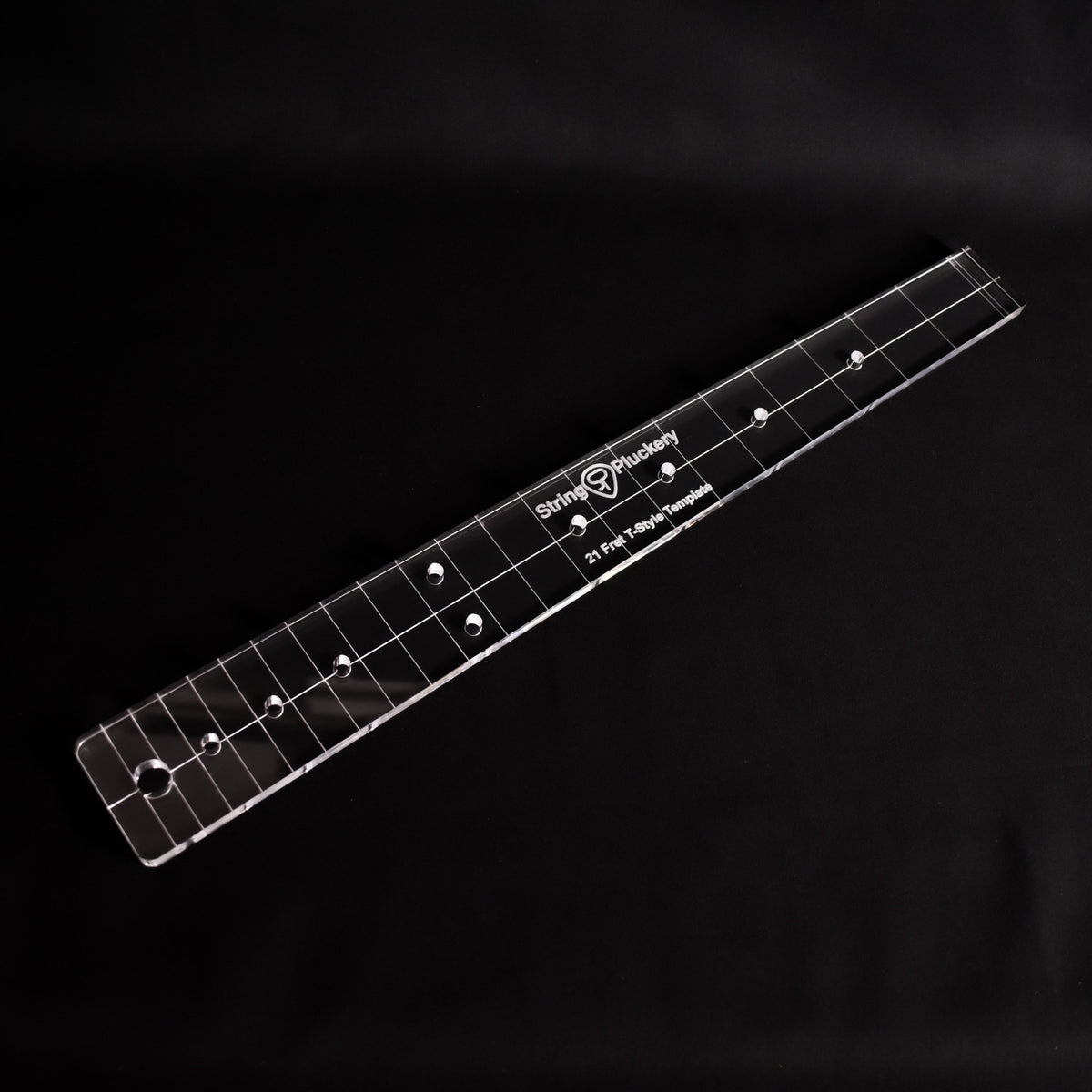 T-Style Fretboard Acrylic Routing Template – String Pluckery