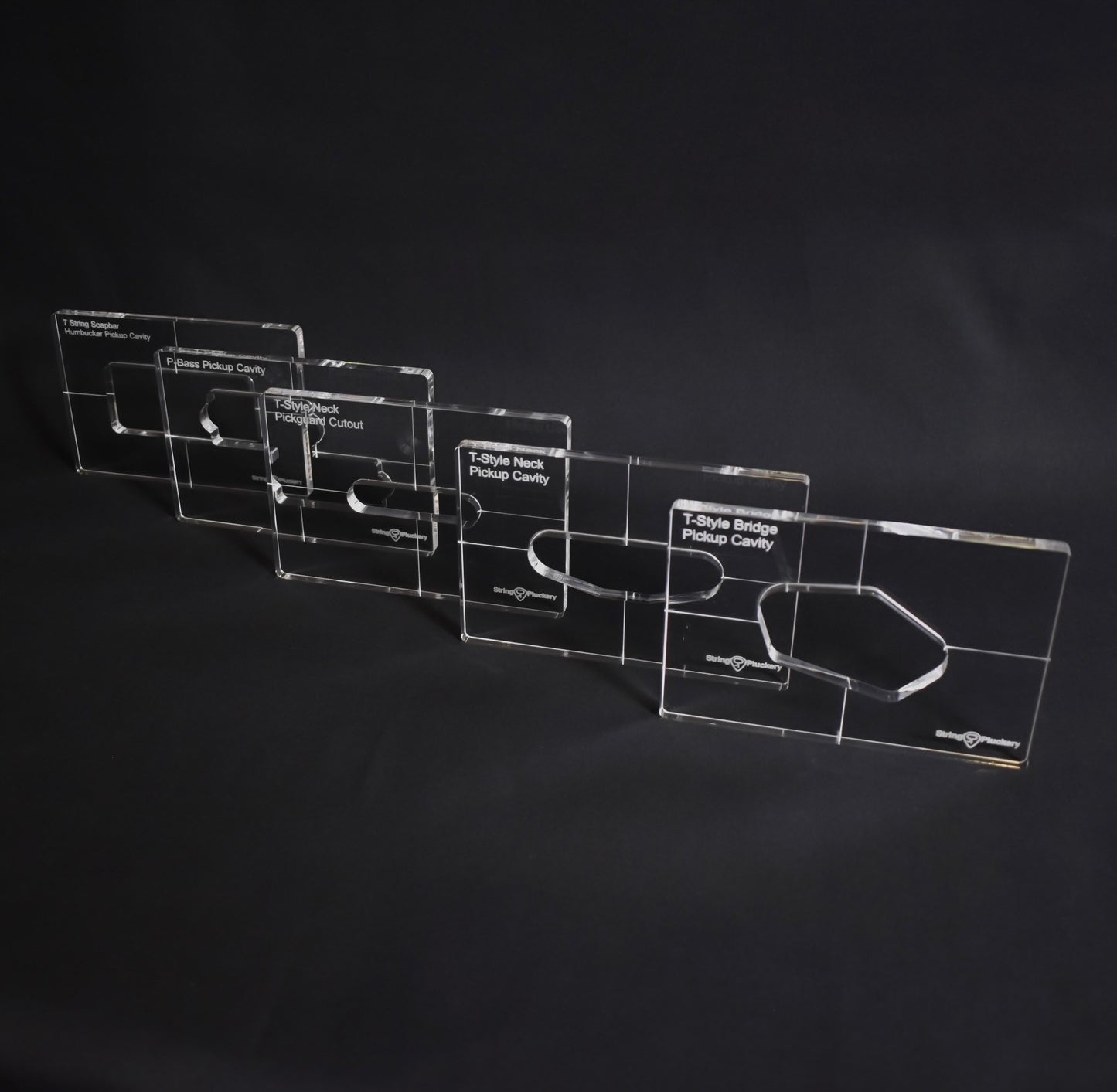 Guitar Pickup Routing Template Set (5 Templates)