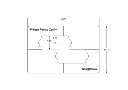 Guitar Pickup Routing Template Set (3 Templates)