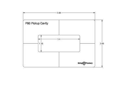 Guitar Pickup Routing Template Set (3 Templates)