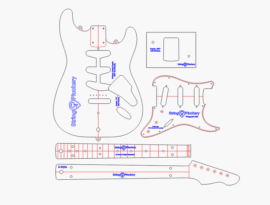 Guitar & Bass Routing Templates – String Pluckery