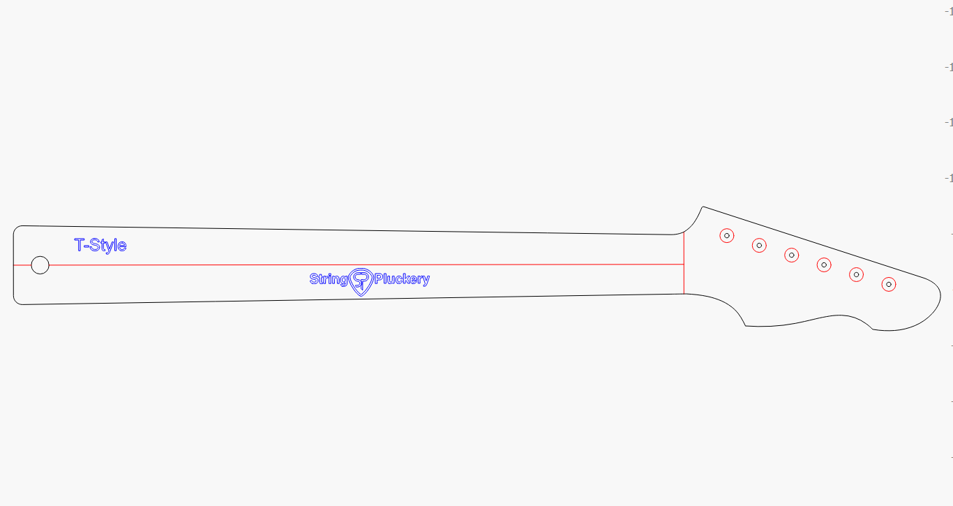 T-Style Neck Acrylic Routing Template
