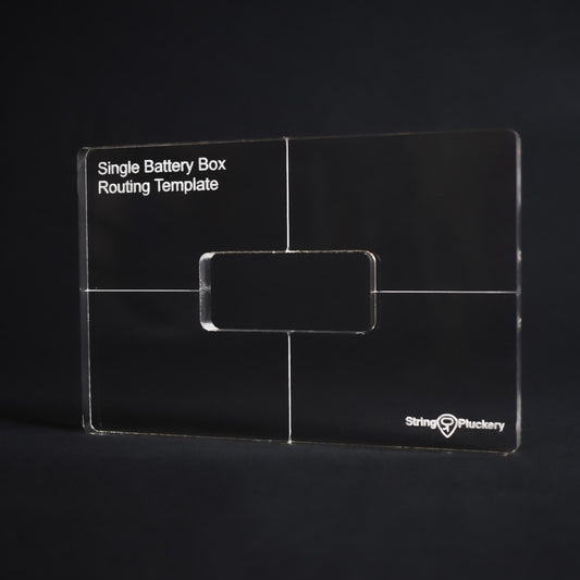 Single Battery Box Guitar Routing Template