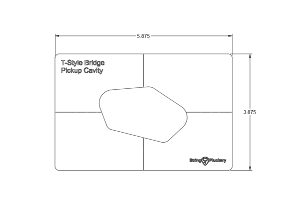 Guitar Pickup Routing Template Set (3 Templates)