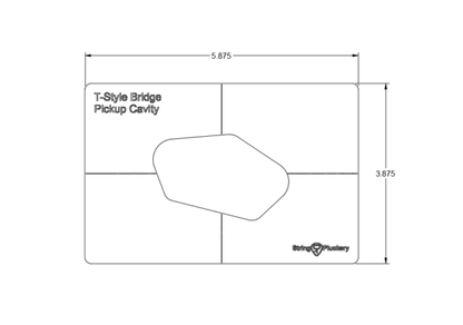 Guitar Pickup Routing Template Set (3 Templates)