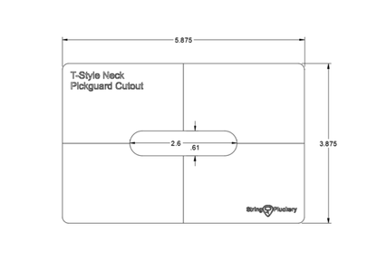 Guitar Pickup Routing Template Set (3 Templates)
