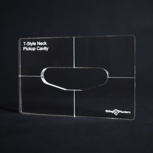 T-Style Neck Guitar Pickup Routing Template